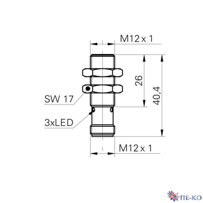 Індуктивний датчик Baumer IFRM 12P1703/S14L