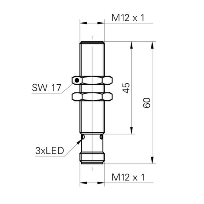 Індуктивний датчик Baumer IFRM 12P3704/S14L
