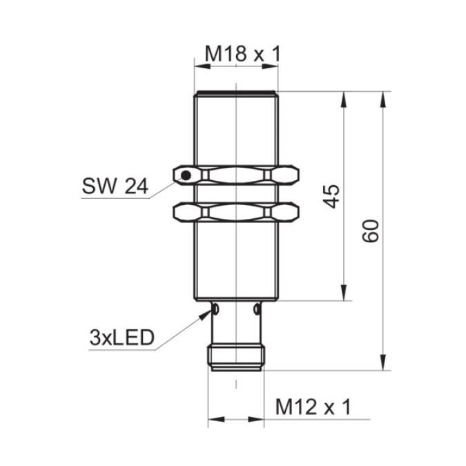 Індуктивний датчик Baumer IFRM 18N17M1/S14L