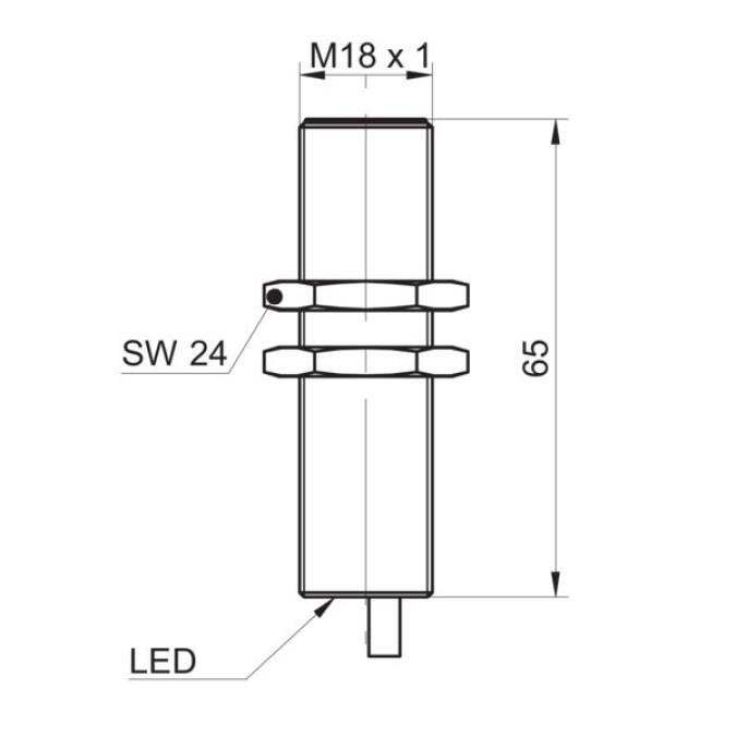 Індуктивний датчик Baumer IFRM 18P17A4/L