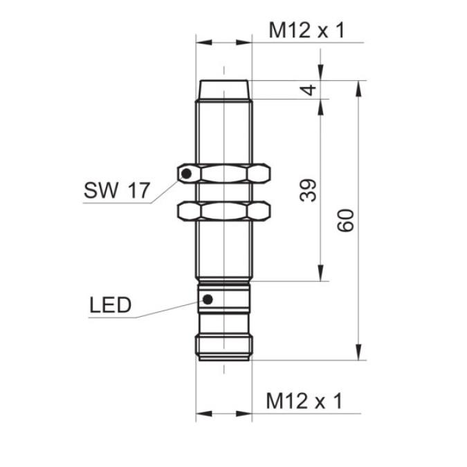 Індуктивний датчик Baumer IFRR 12N33T1/S14L-9