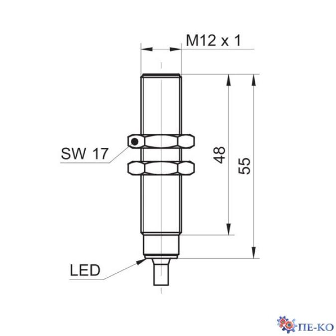 Індуктивний датчик Baumer IFRR 12N37T1/L-9