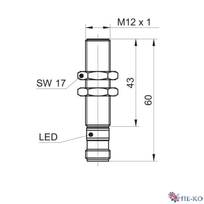 Індуктивний датчик Baumer IFRR 12N37T1/S14L-9