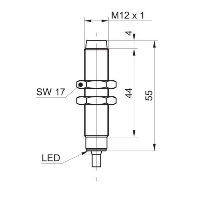 Індуктивний датчик Baumer IFRR 12P13T1/PL-9