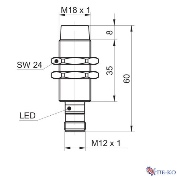 Індуктивний датчик Baumer IFRR 18N13T1/S14L-9