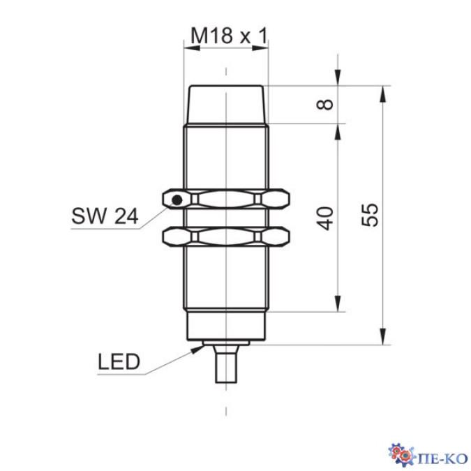 Індуктивний датчик Baumer IFRR 18N33T1/PL-9