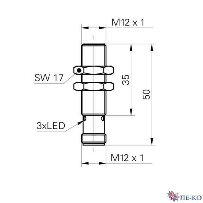 Індуктивний датчик Baumer IFRW 12P1501/S14L