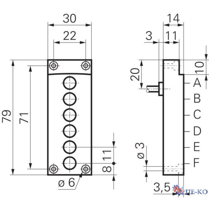 Індуктивний датчик Baumer ILFK 12P1101/I06