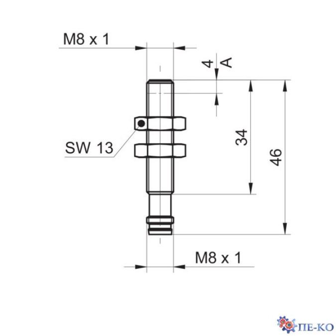 Індуктивний датчик Baumer IR08.D03S-Q46.UA1Z.7SL