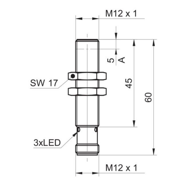 Індуктивний датчик Baumer IR12.D06L-Q60.UAME.7BF