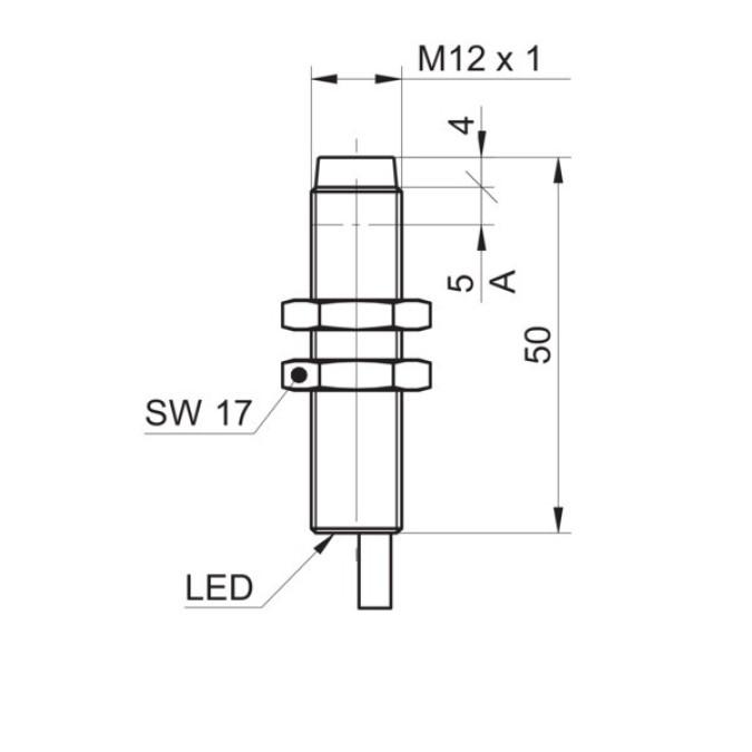 Індуктивний датчик Baumer IR12.P10S-N50.PO1Z.7BCV