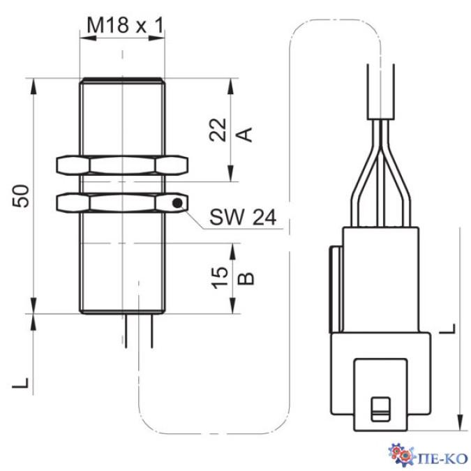 Індуктивний датчик Baumer IR18V.D08L-F50.UA1Z.9BDU/0035_A002_E010