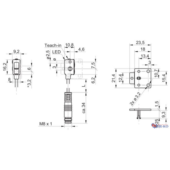 Оптичний датчик Baumer FNDK 07N6910/KS35A
