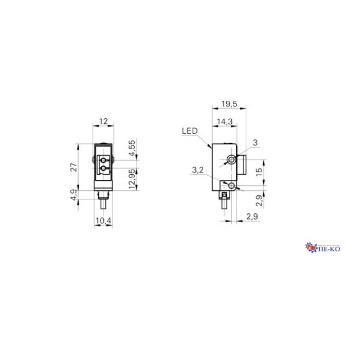 Оптоволоконний датчик Baumer FVDK 10N5101
