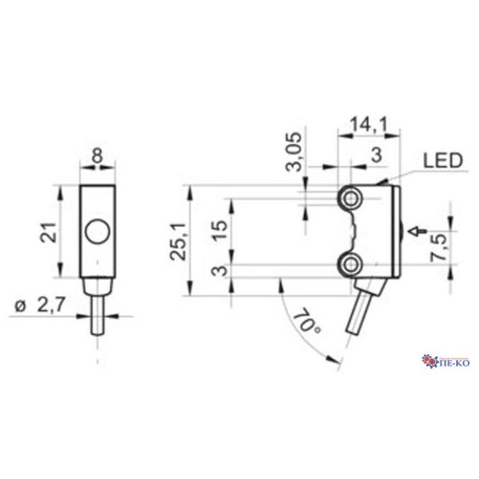 Оптичний датчик Baumer O200.EL-GW2I.72CV/A014_FREC