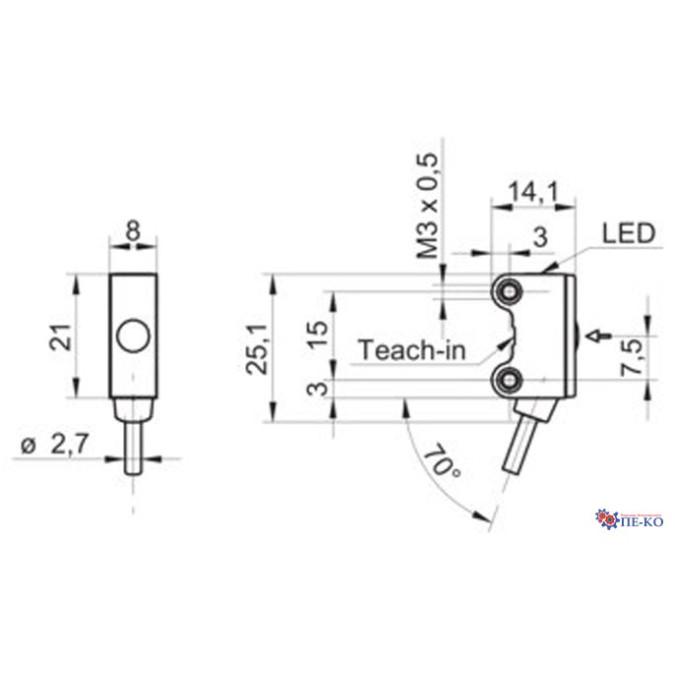 Оптичний датчик Baumer O200.EL-PV1T.72CV/FREC_H006