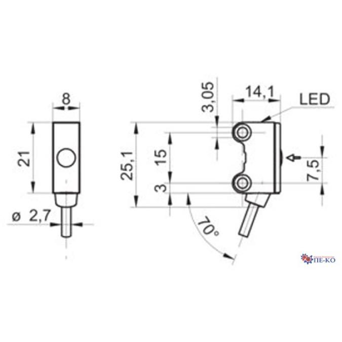 Оптичний датчик Baumer O200.ER-NV1Z.72CV