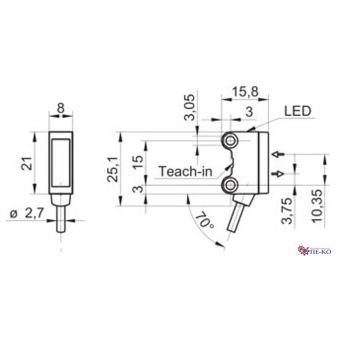 Оптичний датчик Baumer O200.GL-GW1J.72CV/F160_B005