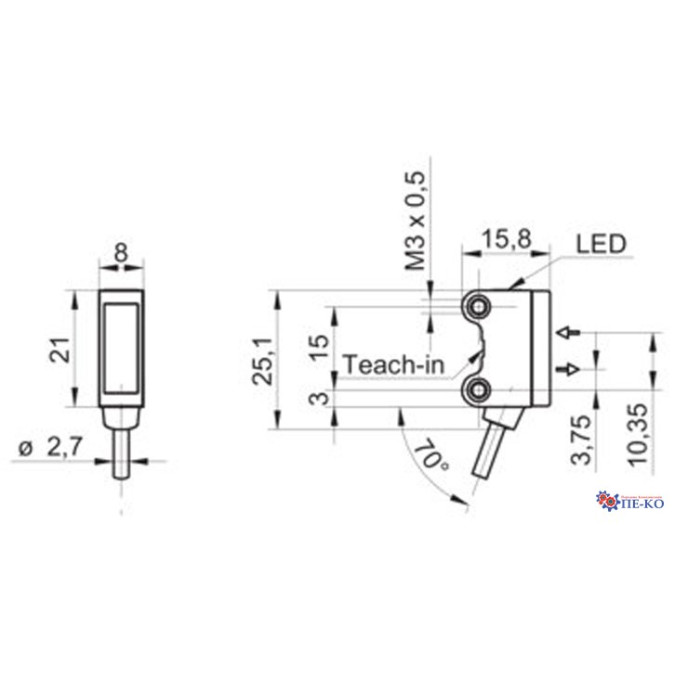 Оптичний датчик Baumer O200.GP-GW1J.72CV/H006_B005