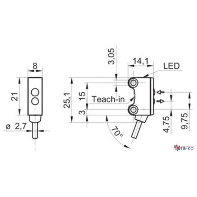 Оптичний датчик Baumer O200.GR.F-GW1J.72CV/E026