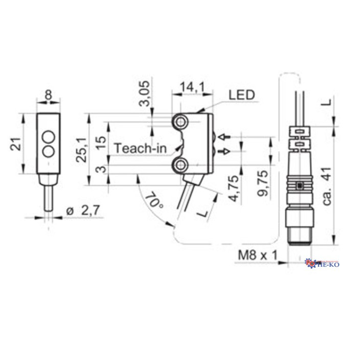 Оптичний датчик Baumer O200.GR.F-GW1J.72NV/E026