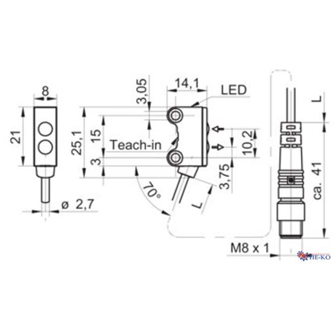 Оптичний датчик Baumer O200.GR-GW1J.72NV/E026