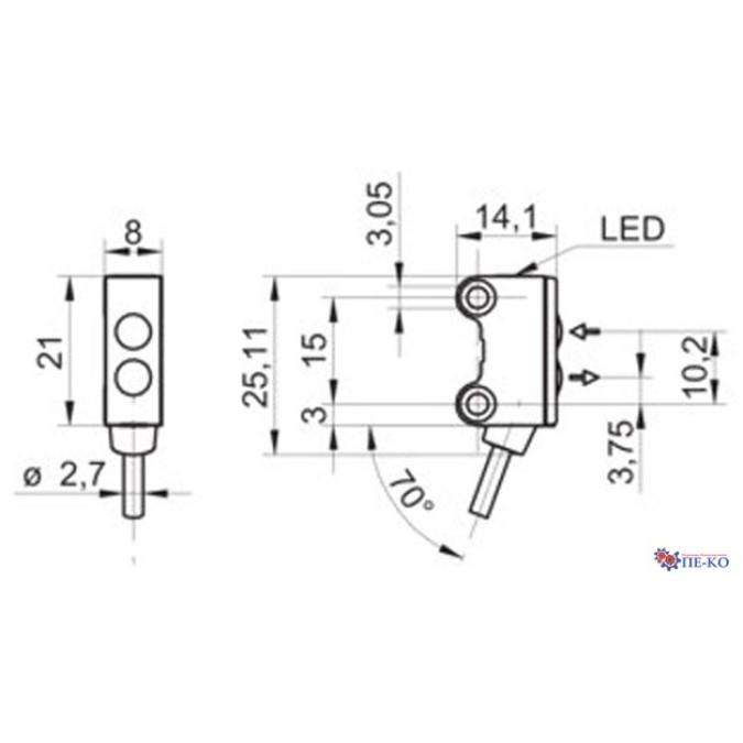 Оптичний датчик Baumer O200.GR-PV1Z.72CV/BX30