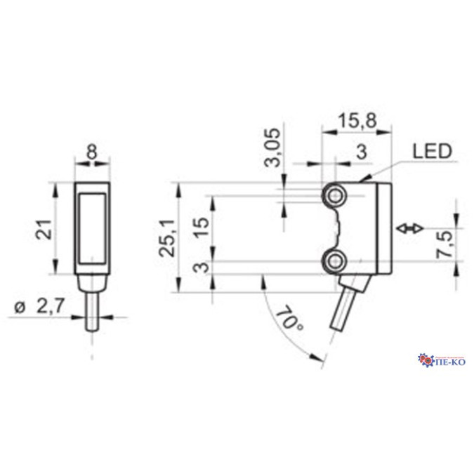 Оптичний датчик Baumer O200.RL.C-GW2I.72CV/A014_FIN1