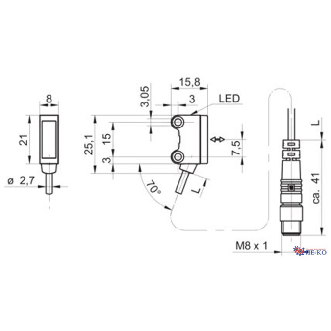 Оптичний датчик Baumer O200.RL.C-GW2I.72NV/A014_FIN1