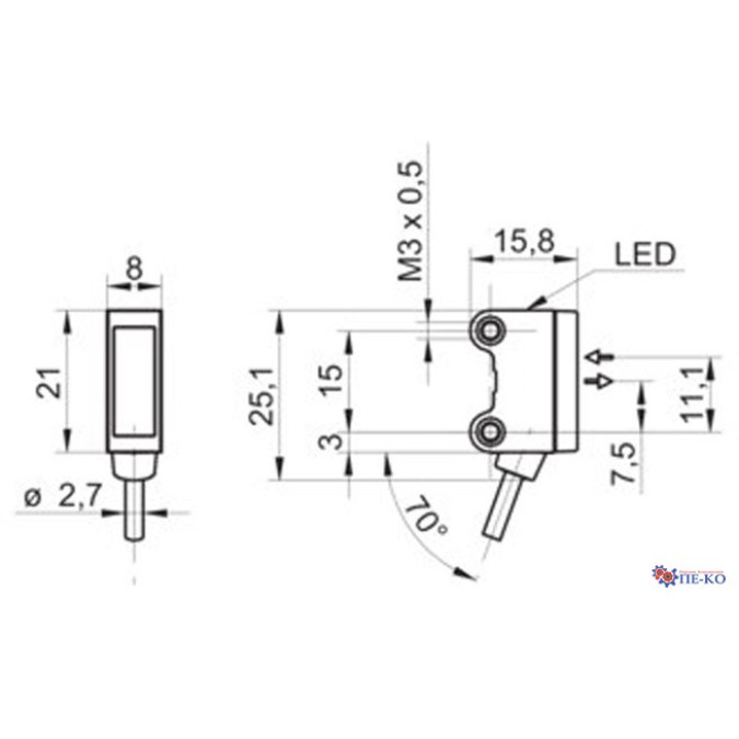 Оптичний датчик Baumer O200.RR-PV1Z.72CV/H006