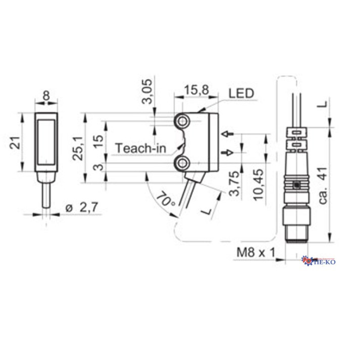 Оптичний датчик Baumer O200.SP-NV1T.72NV