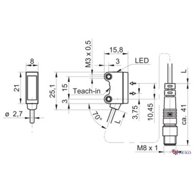 Оптичний датчик Baumer O200.SP.T-GW1J.72NV/H006
