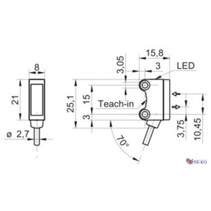 Оптичний датчик Baumer O200.SP.T-PV1T.72CV