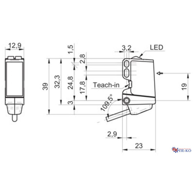 Оптичний датчик Baumer O300.ER-GW1B.72CU