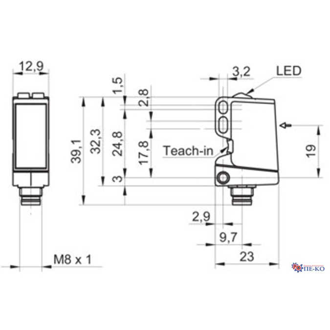 Оптичний датчик Baumer O300.ER-NV1T.72N