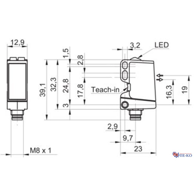 Оптичний датчик Baumer O300.RL-NV1T.72N