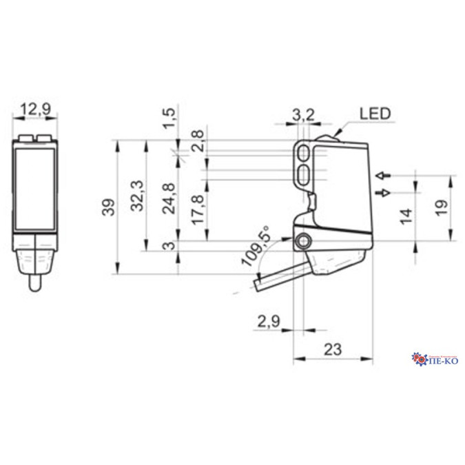 Оптичний датчик Baumer O300.RR-GD1Z.72CU