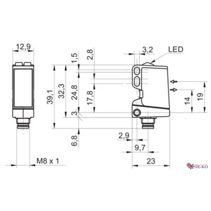 Оптичний датчик Baumer O300.RR-GL1Z.72N