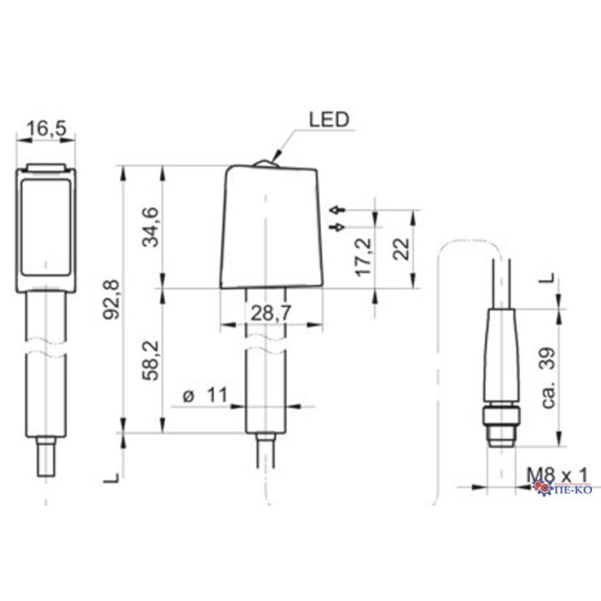 Оптичний датчик Baumer O300H.RP-GW1B.PVNV