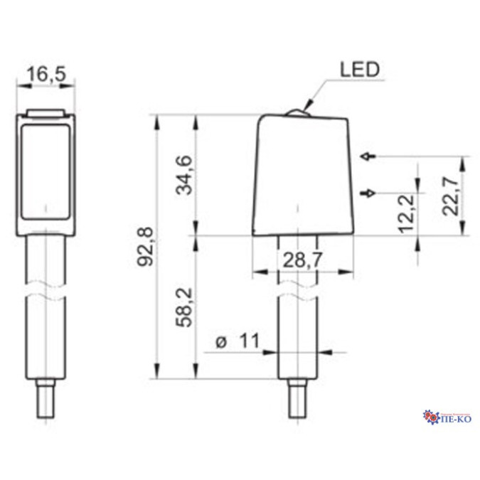 Оптичний датчик Baumer O300H.SL-GW1J.PVCV