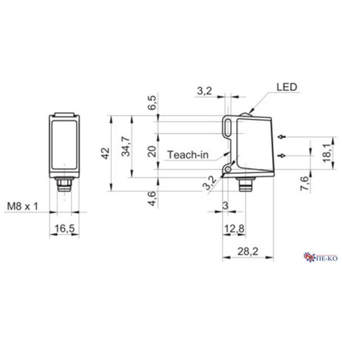Оптичний датчик Baumer O300W.SL-GW1J.PVN