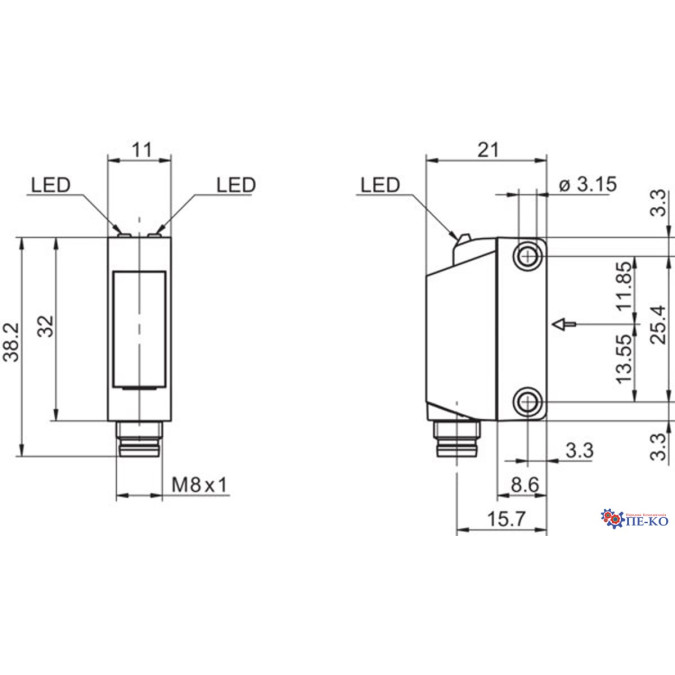 Оптичний датчик Baumer O330.EP-NDNVZ.72N