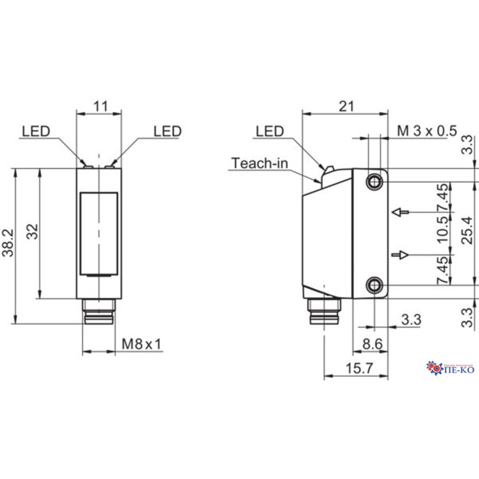 Оптичний датчик Baumer O330.GP-NLNVT.72N/H006_T003