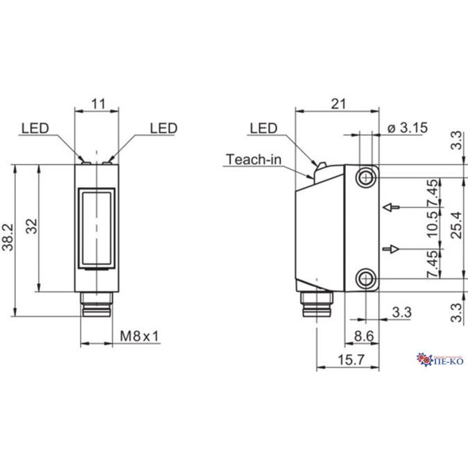 Оптичний датчик Baumer O330.GP-PLPVT.72N/E022_T003