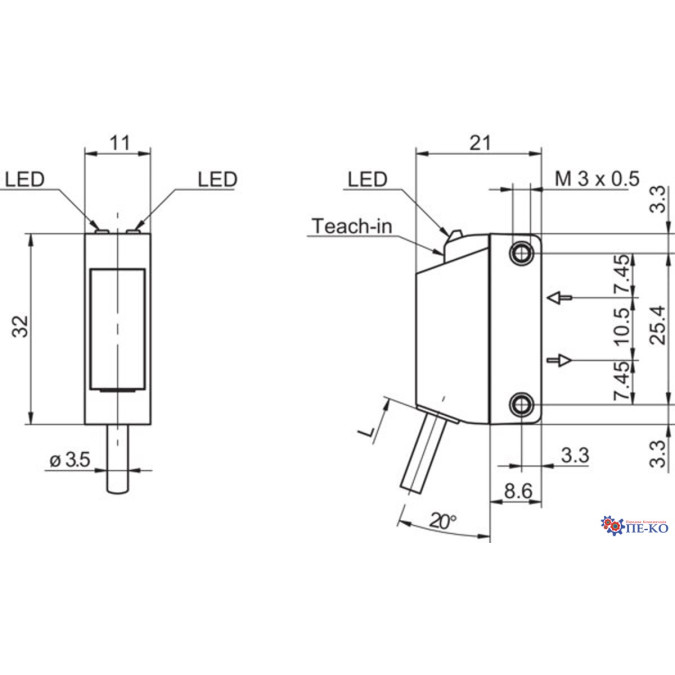Оптичний датчик Baumer O330.GP-PLPVT.72ZV/H006_T003