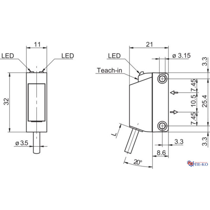 Оптичний датчик Baumer O330.GP-PLPVT.72ZV/T003