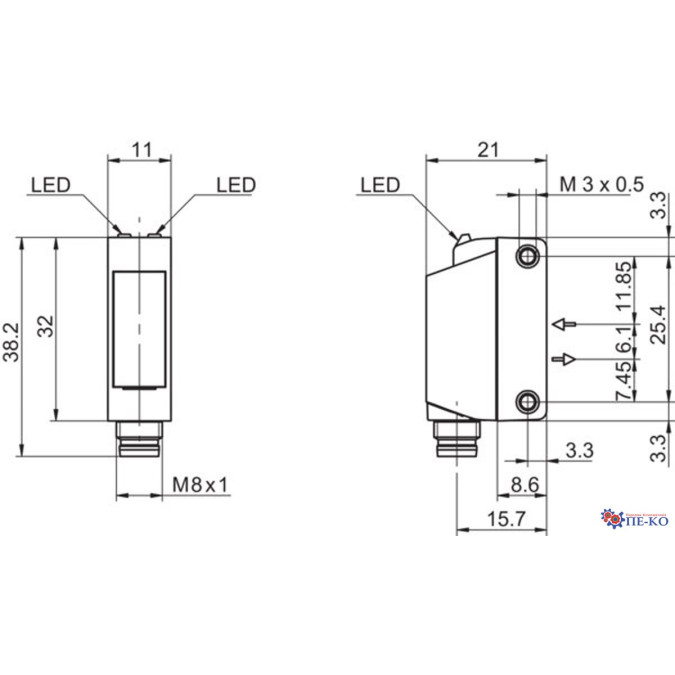 Оптичний датчик Baumer O330.RP-NDNVZ.72N/H006