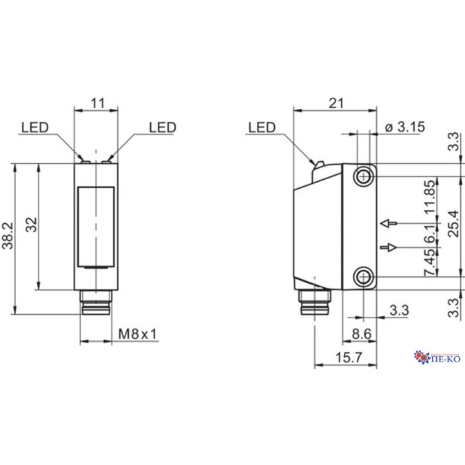 Оптичний датчик Baumer O330.RP-NDNVZ.72N