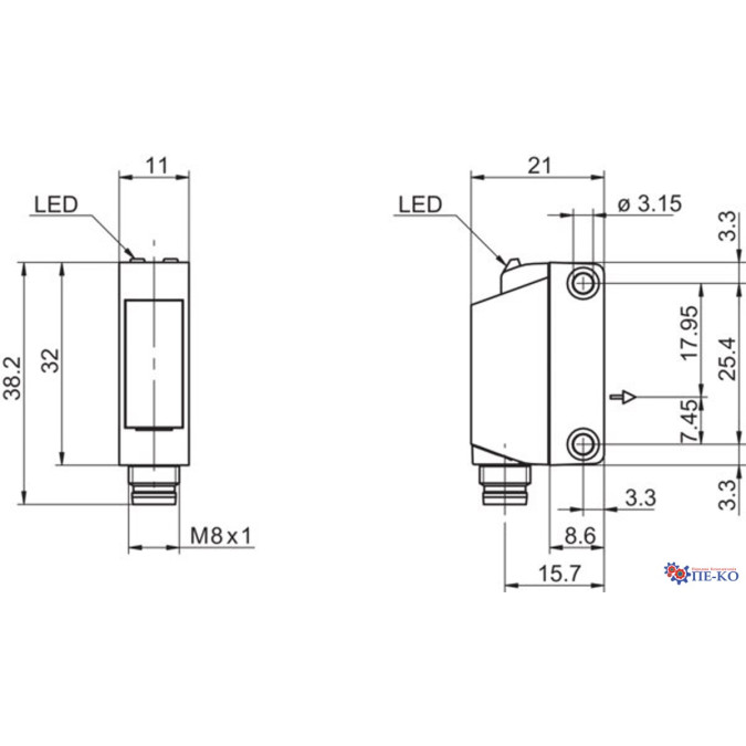 Оптичний датчик Baumer O330.TP-ZZZZZ.72N