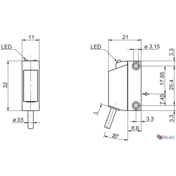 Оптичний датчик Baumer O330.TP-ZZZZZ.72ZV